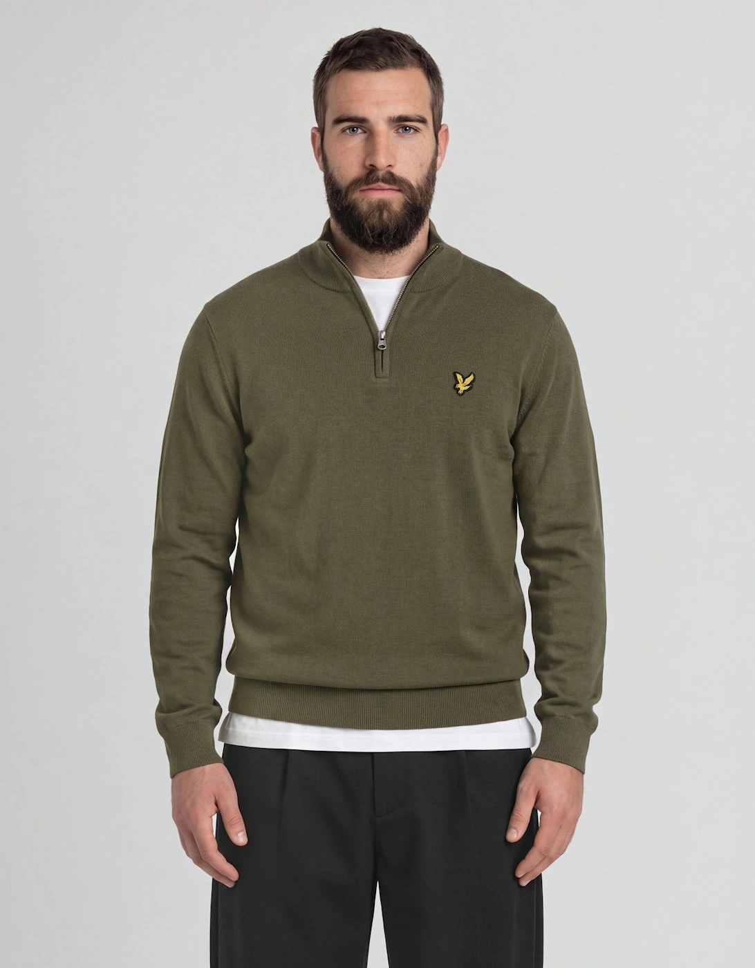 Cotton Merino 1/4 Zip Jumper
