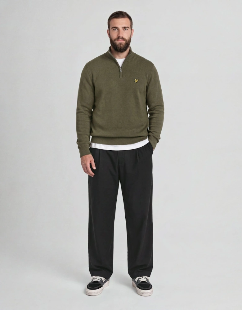 Cotton Merino 1/4 Zip Jumper