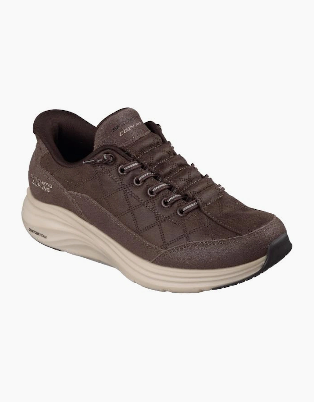 Skechers Slip-ins: Contour Foam - Cozy Fit Natural Ease 150507 in Chocolate