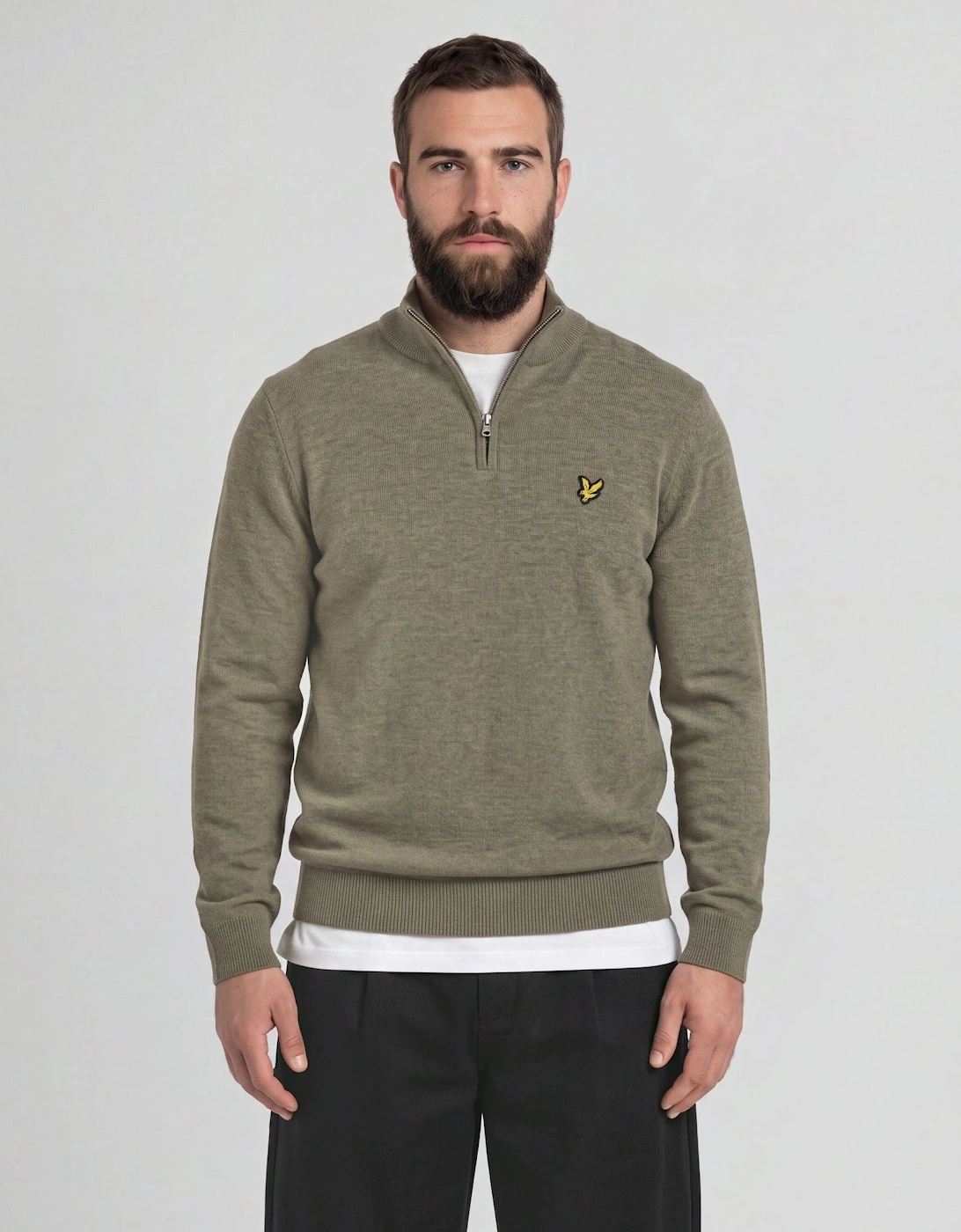 Lambswool Blend 1/4 Zip Jumper