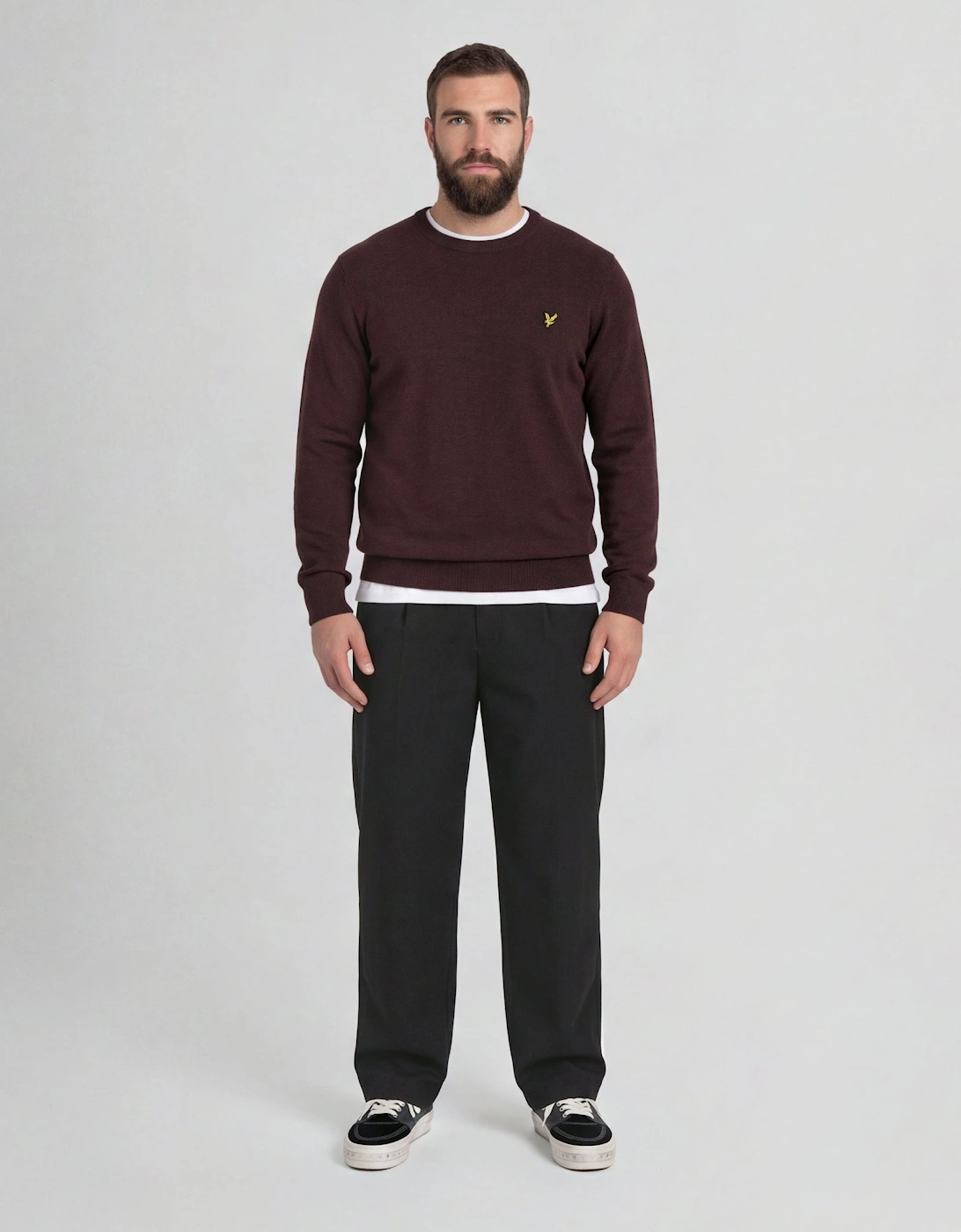 Lambswool Blend Crew Neck Jumper
