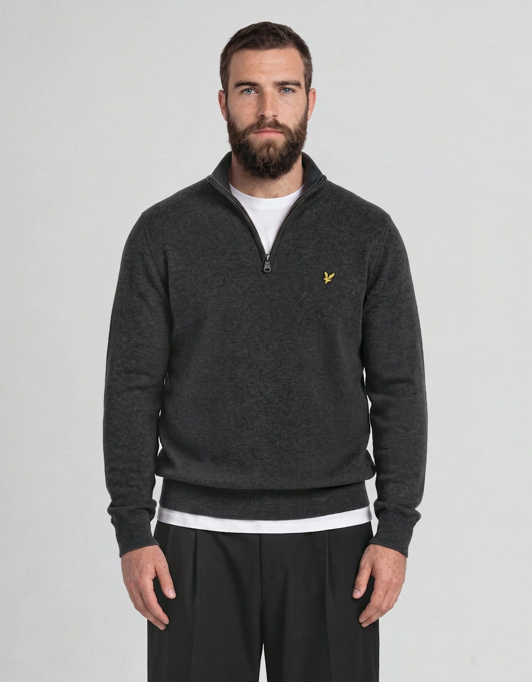 Cotton Merino 1/4 Zip Jumper