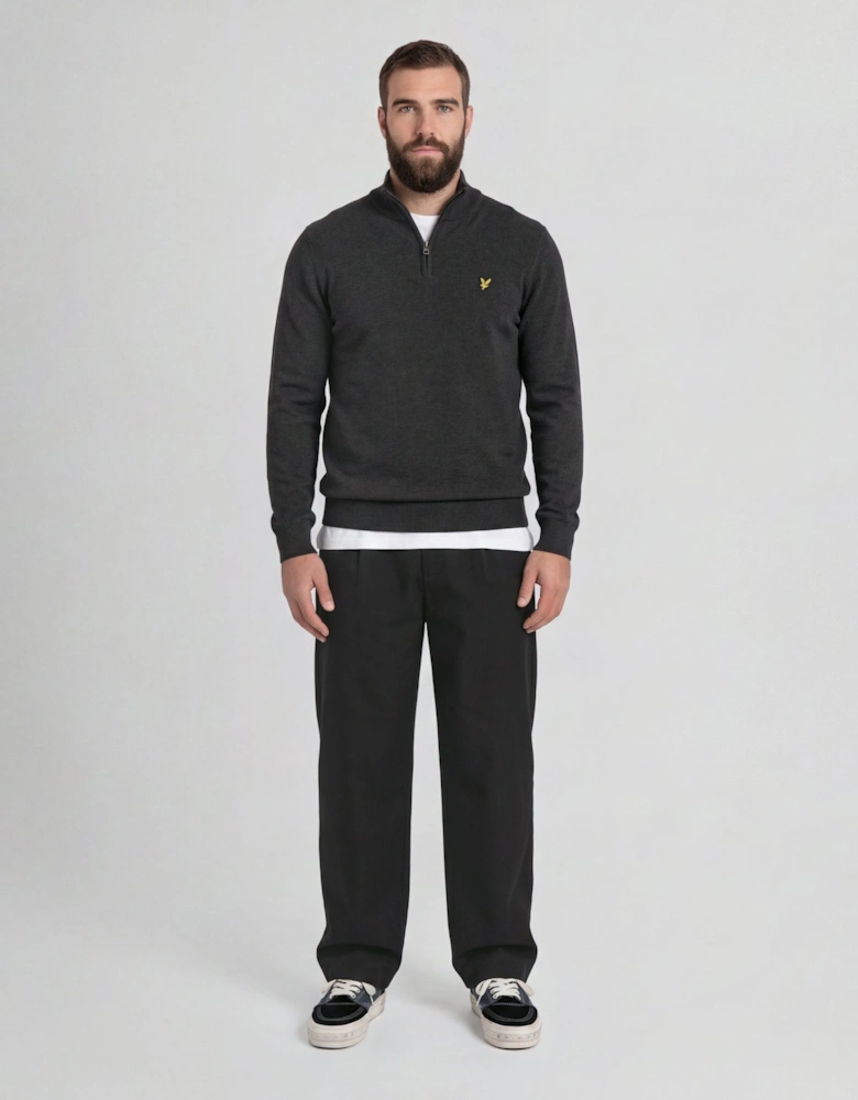 Cotton Merino 1/4 Zip Jumper