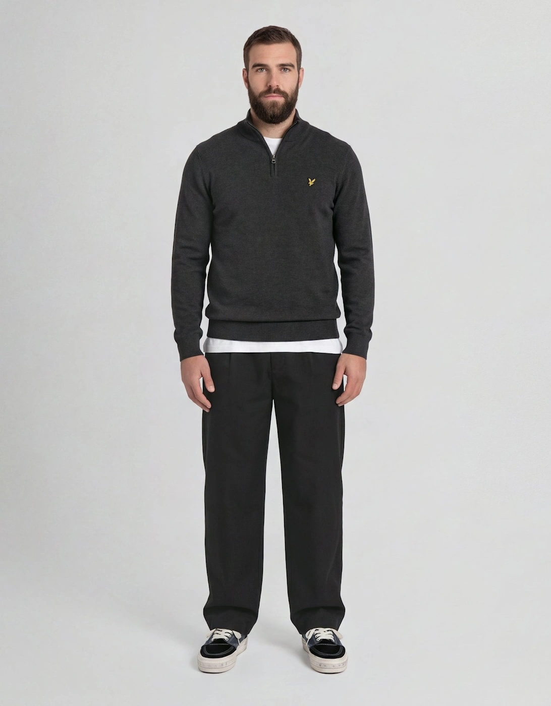 Cotton Merino 1/4 Zip Jumper