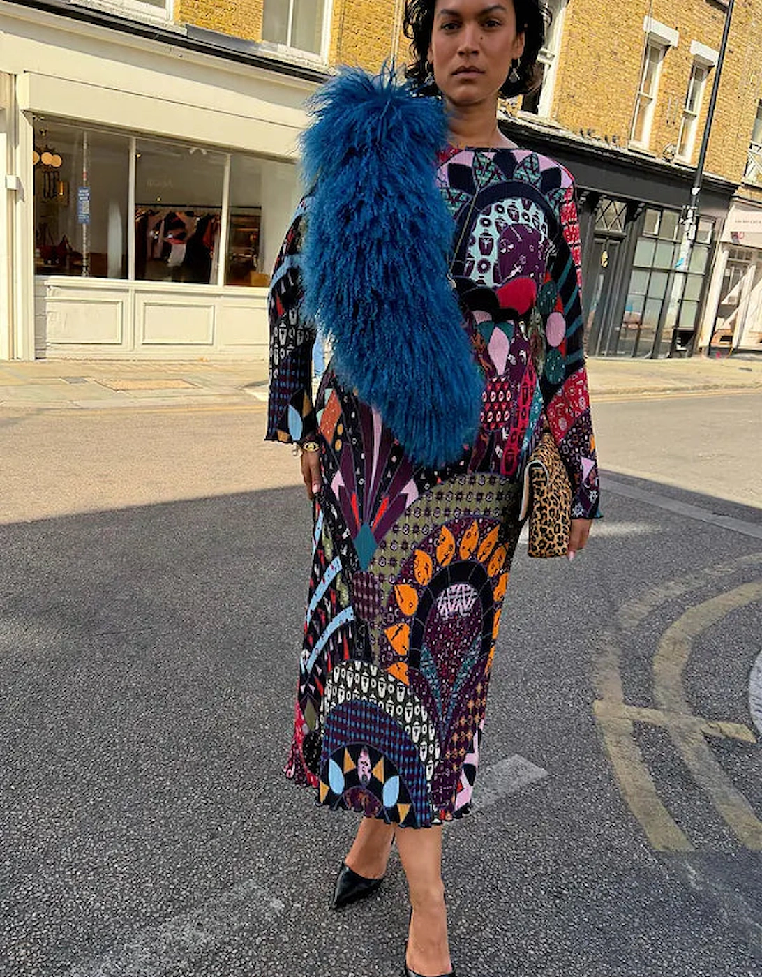 Black Casablanca Gaia dress