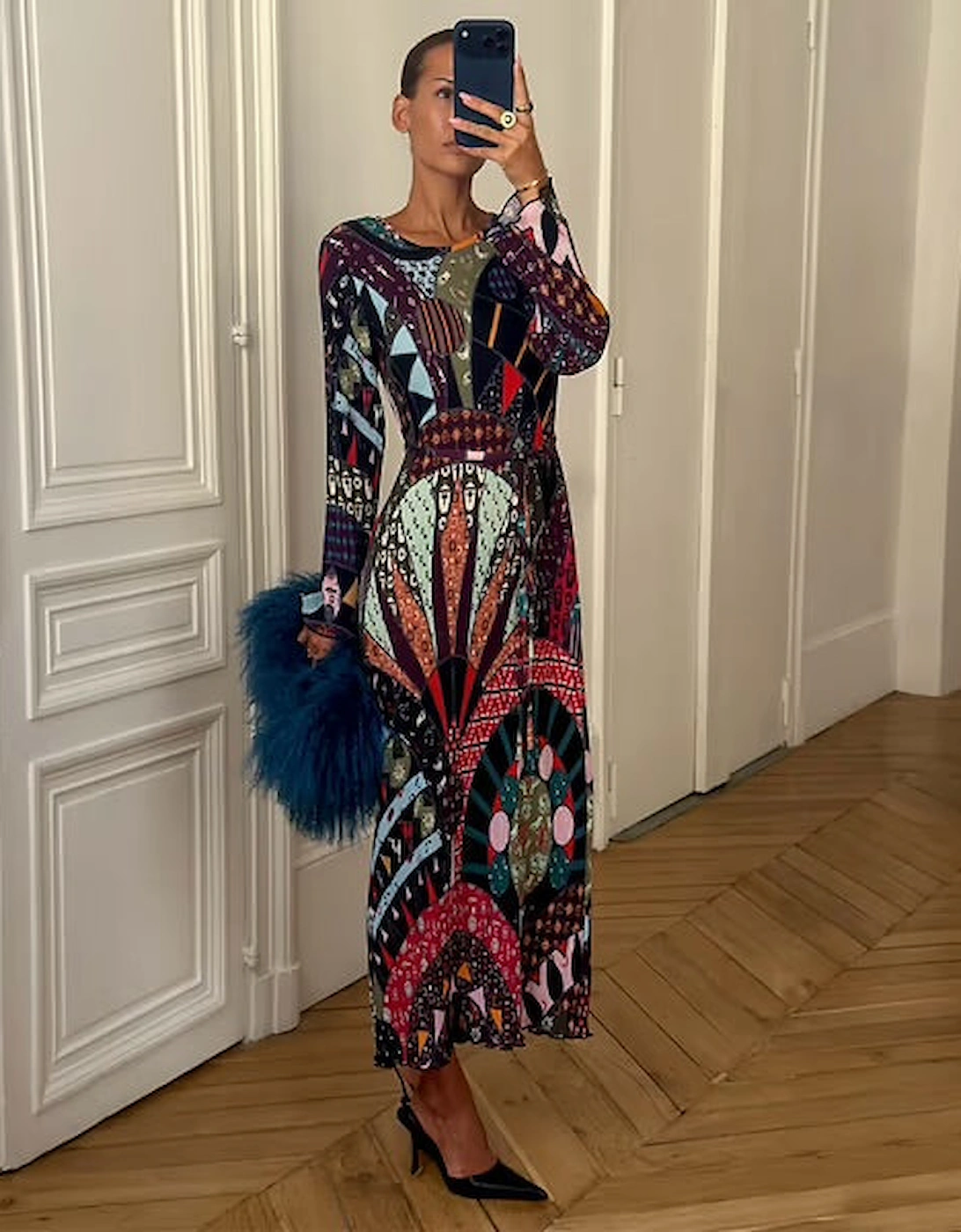 Black Casablanca Gaia dress