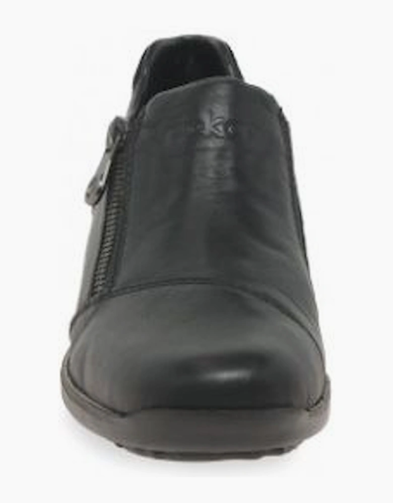 Rieker Shoes 44287-00 black slip on waterproof shoe