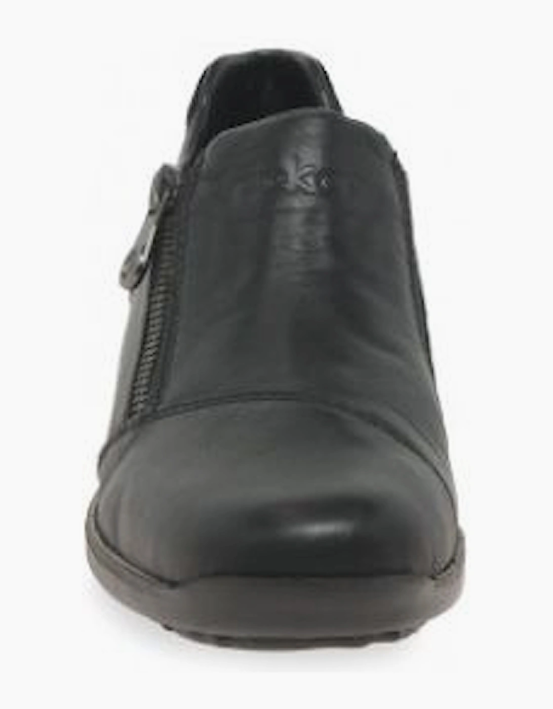 Rieker Shoes 44287-00 black slip on waterproof shoe