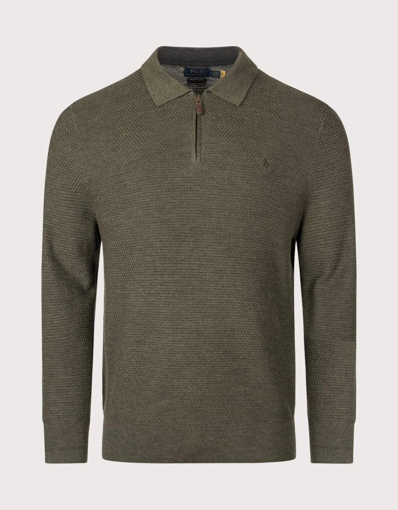 Regular fit Merino Wool Polo Collar Jumper