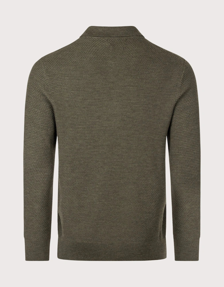 Regular fit Merino Wool Polo Collar Jumper