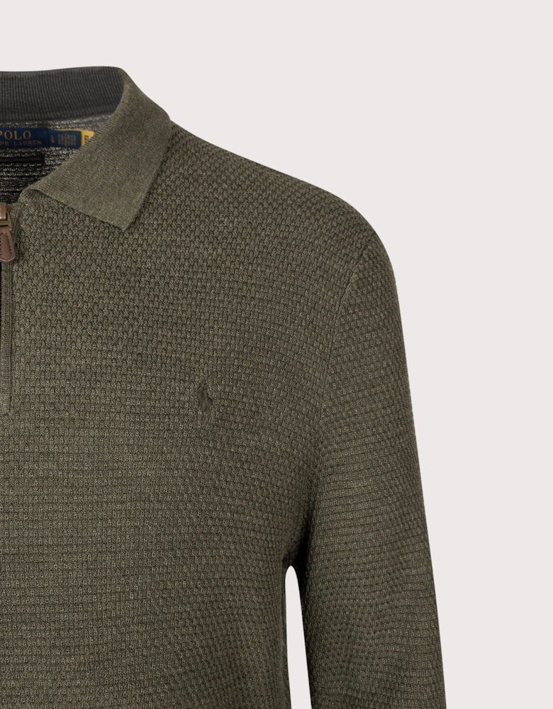 Regular fit Merino Wool Polo Collar Jumper