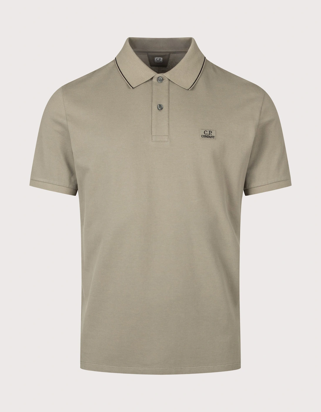 Regular Fit Stretch Piquet Striped Collar Polo Shirt