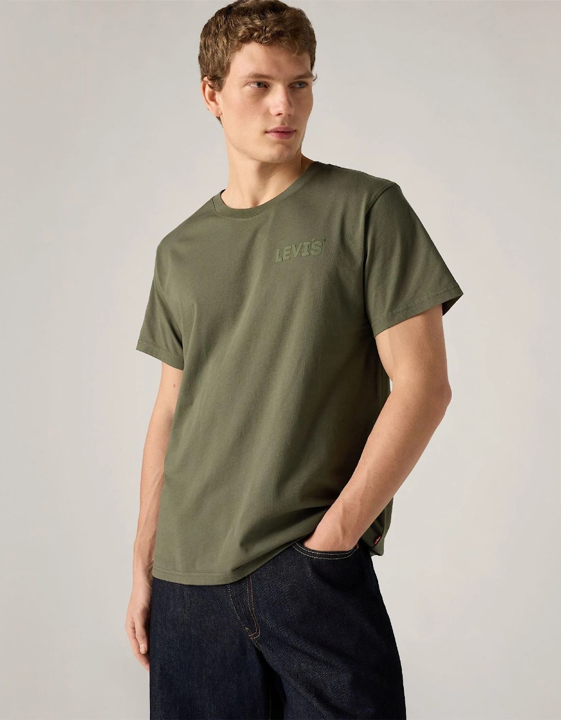 Headline Logo Cotton Relaxed Fit T-Shirt
