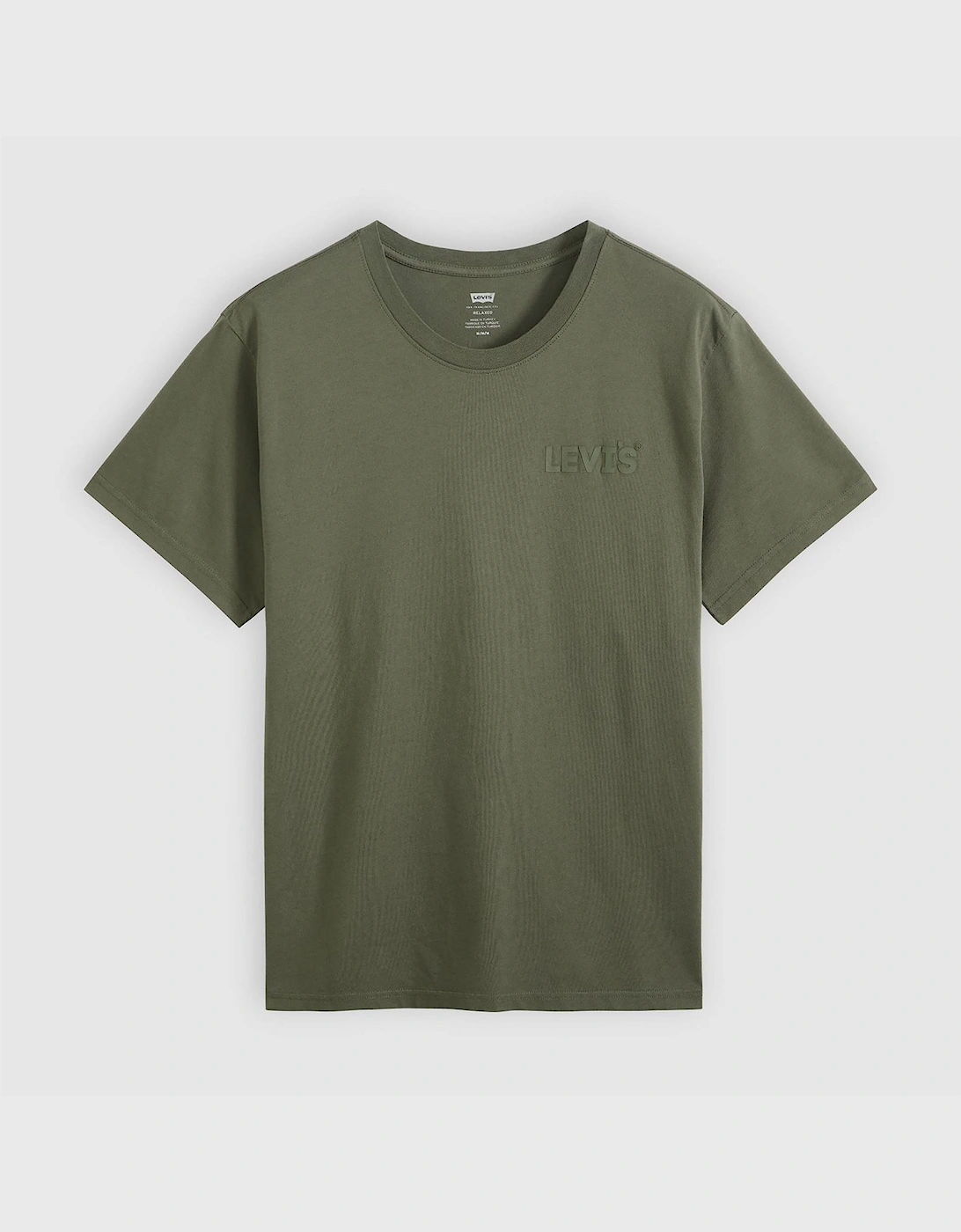 Levis Men's Green Headline Logo Cotton Relaxed-Fit T-Shirt in Size L, Sports Direct - Image 2