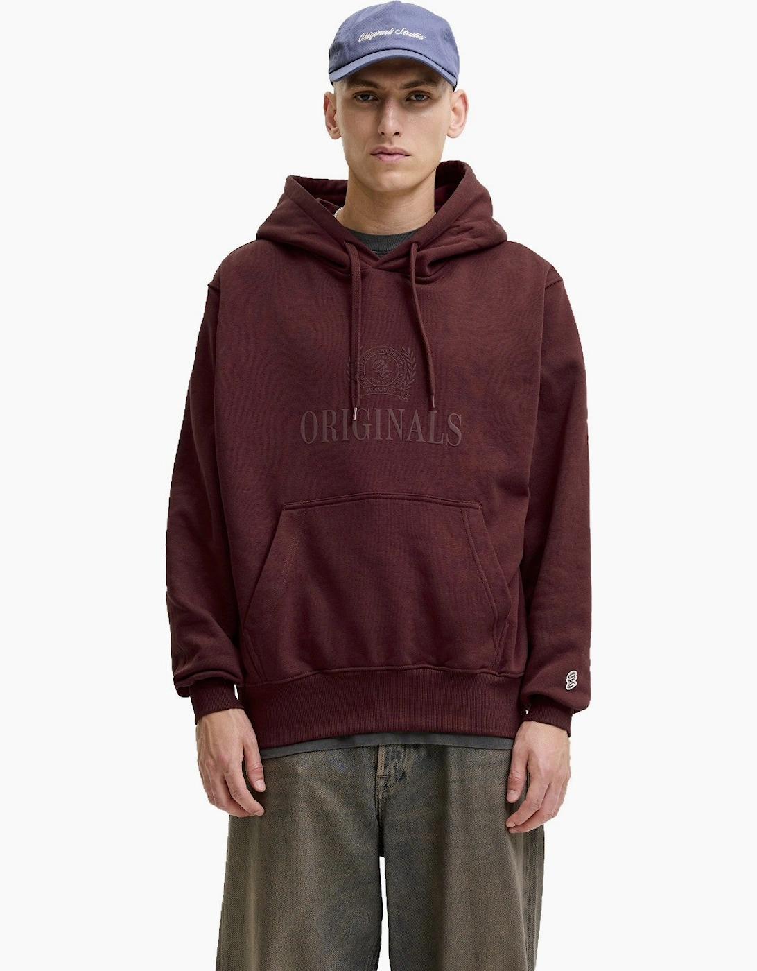 Jack & Jones Mens Jorfrederiksberg Monogram Hoodie