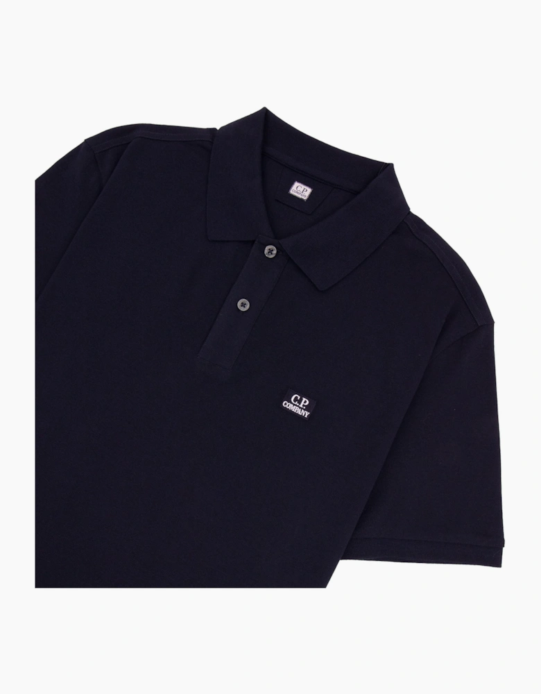 Cp Company Stretch Piquet Short Sleeve Polo NAVY 888