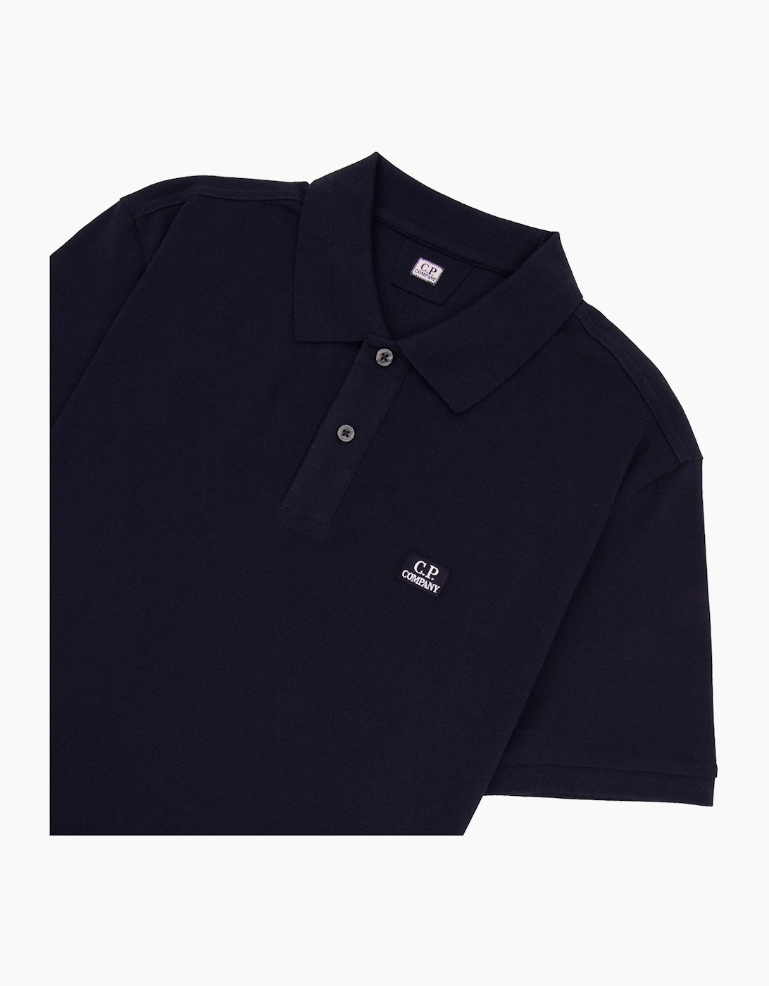 Cp Company Stretch Piquet Short Sleeve Polo NAVY 888