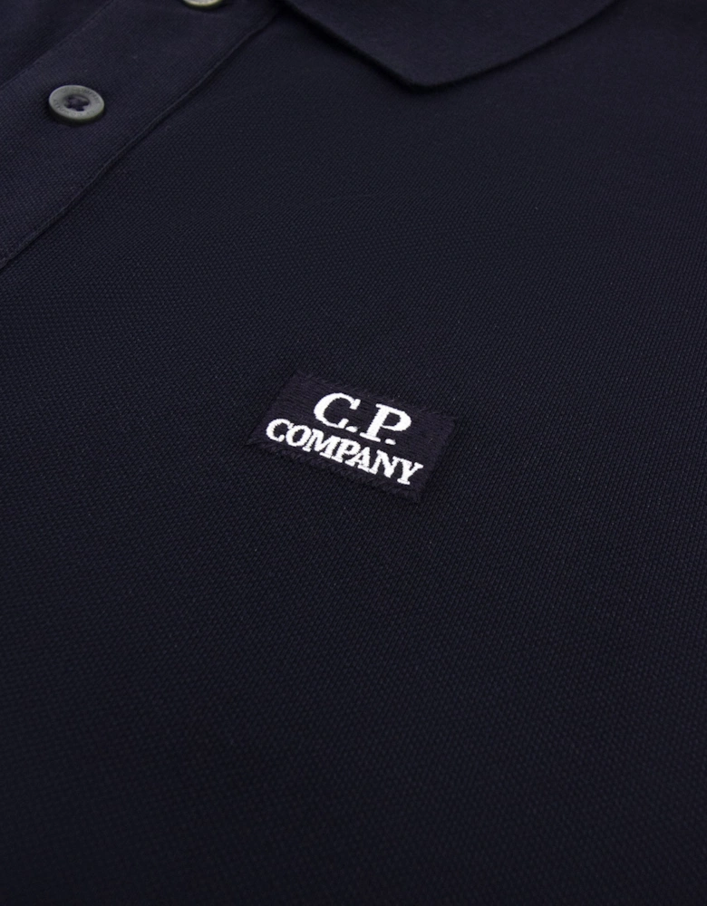 Cp Company Stretch Piquet Short Sleeve Polo NAVY 888