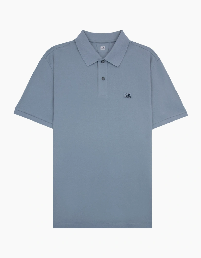 Cp Company Stretch Piquet Short Sleeve Polo BLUE 809