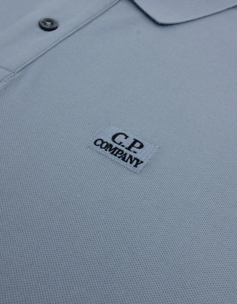 Cp Company Stretch Piquet Short Sleeve Polo BLUE 809