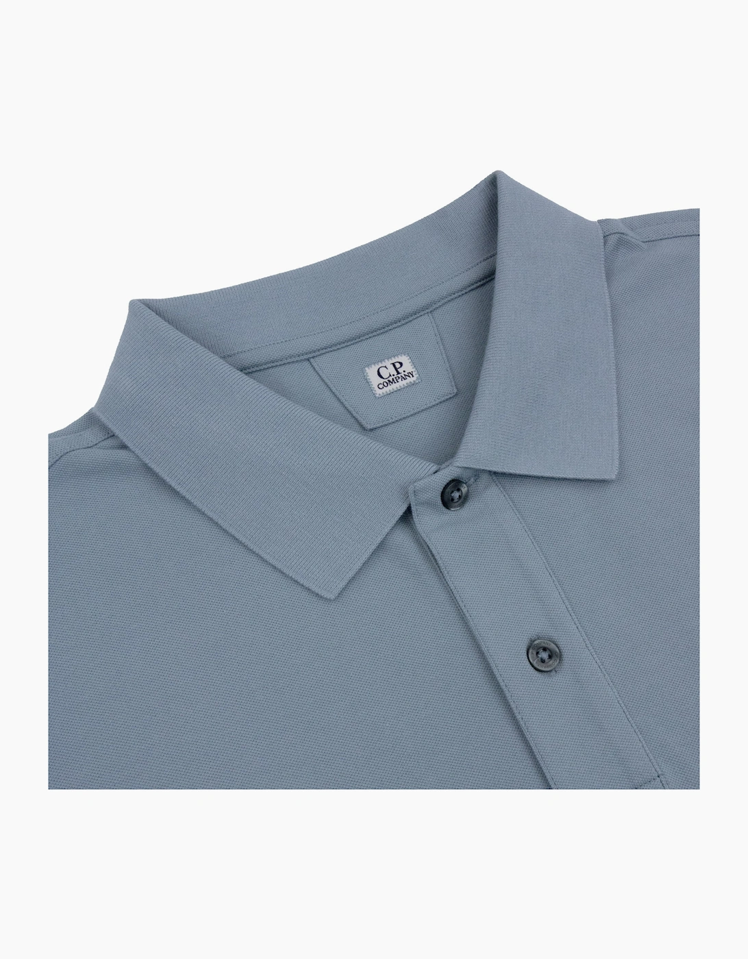 Cp Company Stretch Piquet Short Sleeve Polo BLUE 809