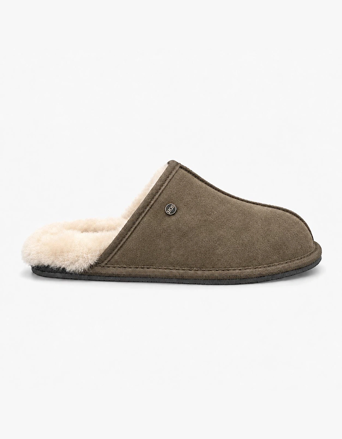 HOS Sheepskin EDWIN Mens Mules Olive