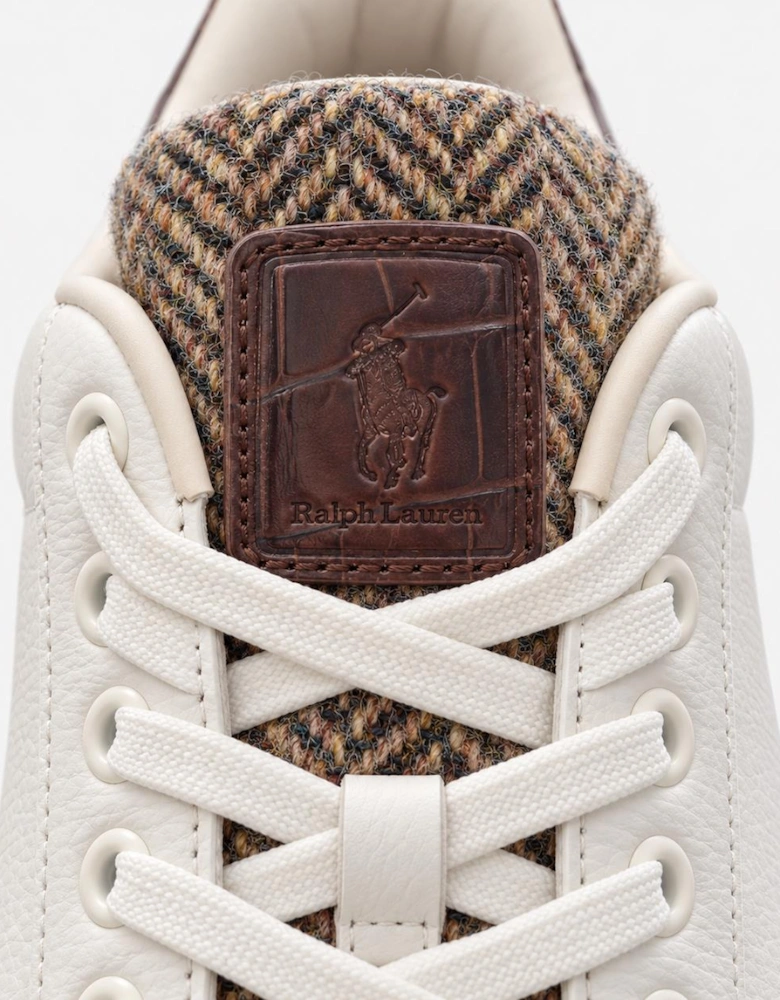 Polo Ralph Lauren HRT CRT III Mens Smart Trainers Deckwash White/Brown Multi