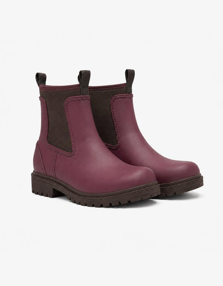 Joules OAKFIELD Womens Chelsea Boots Cherry/Chocolate
