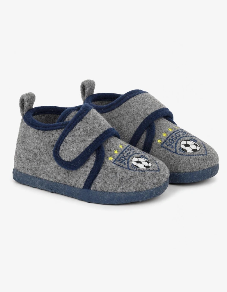 Sleepers LEAGUE Unisex Kids Slipper Boots Dark Grey