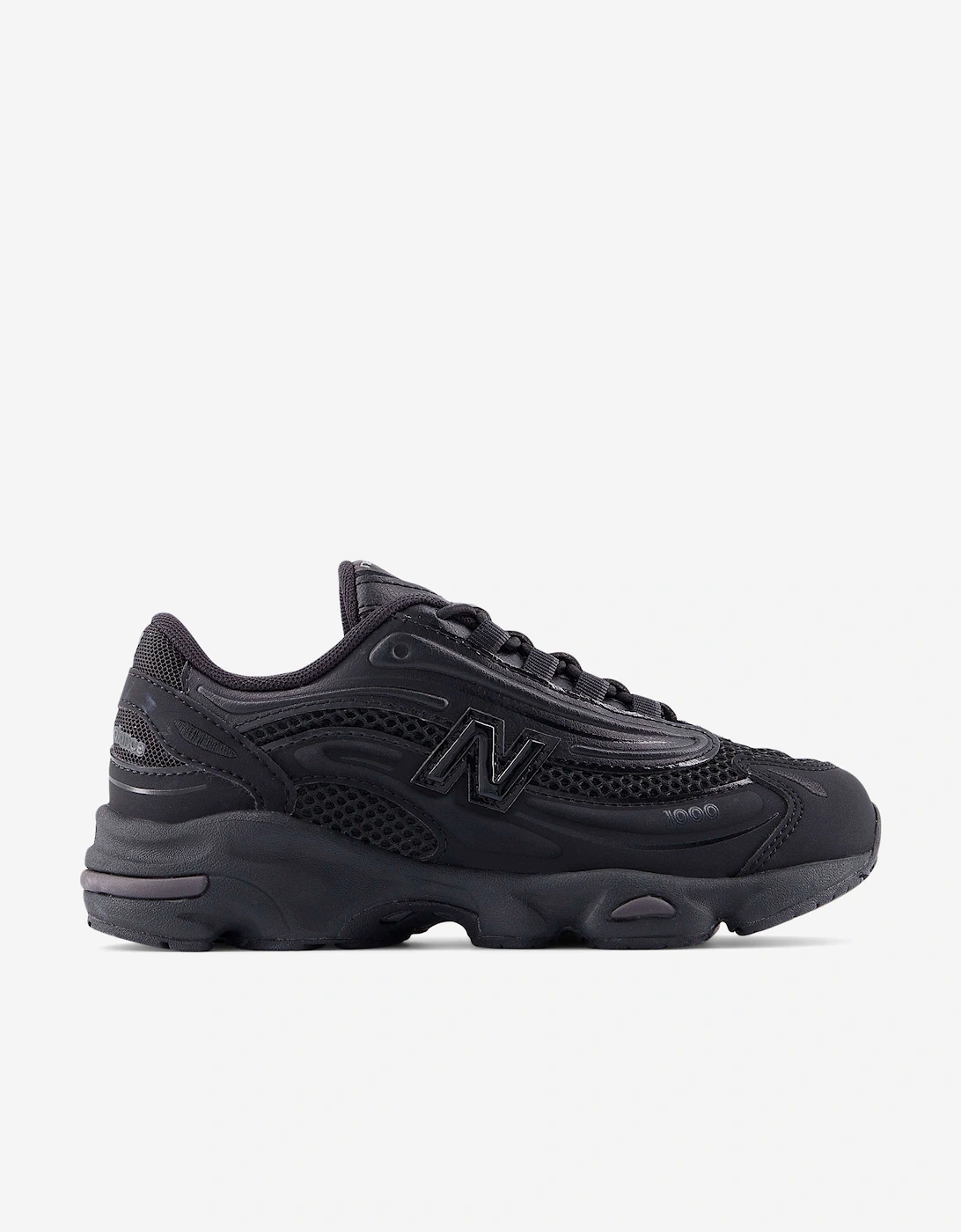 New Balance Kids 1000 Lace Trainers in Black