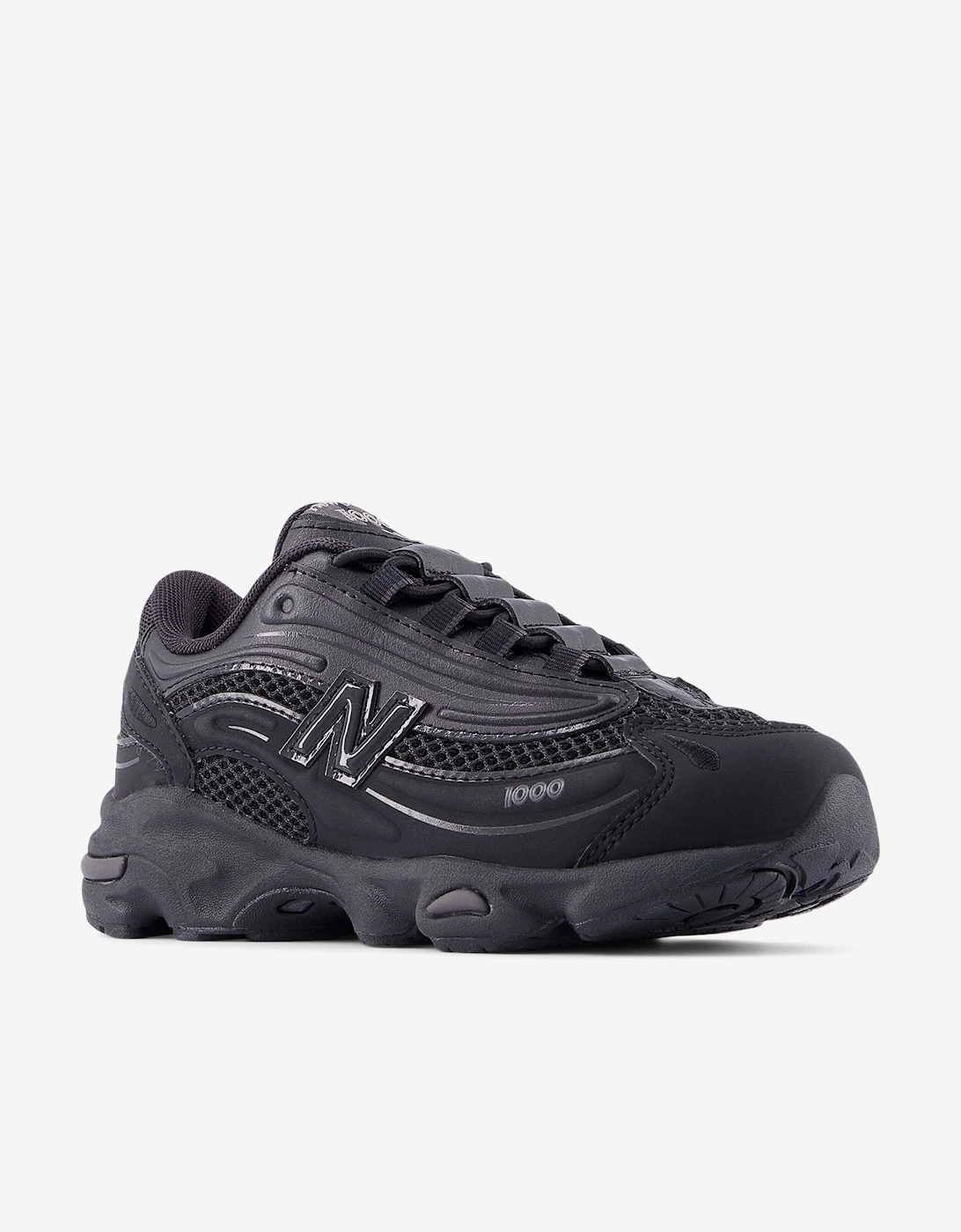 New Balance Kids 1000 Lace Trainers in Black
