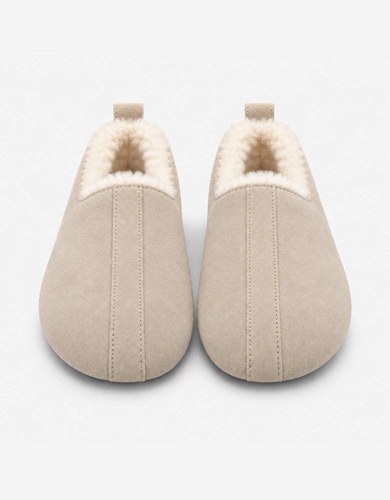 HOS Sheepskin PIXIE Womens Full Slippers Stone
