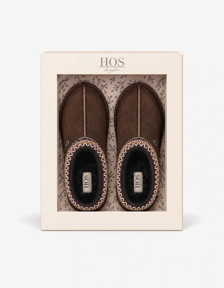 HOS Sheepskin BELLA Womens Mules Espresso