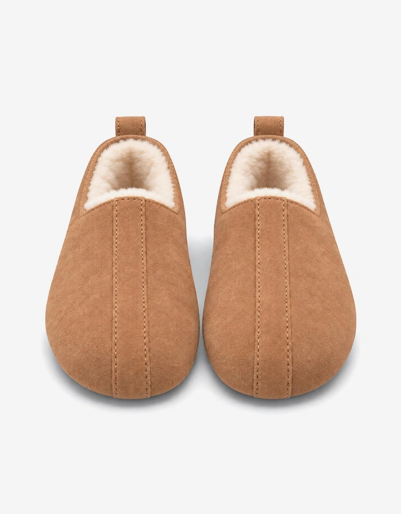 HOS Sheepskin PIXIE Womens Full Slippers Chestnut