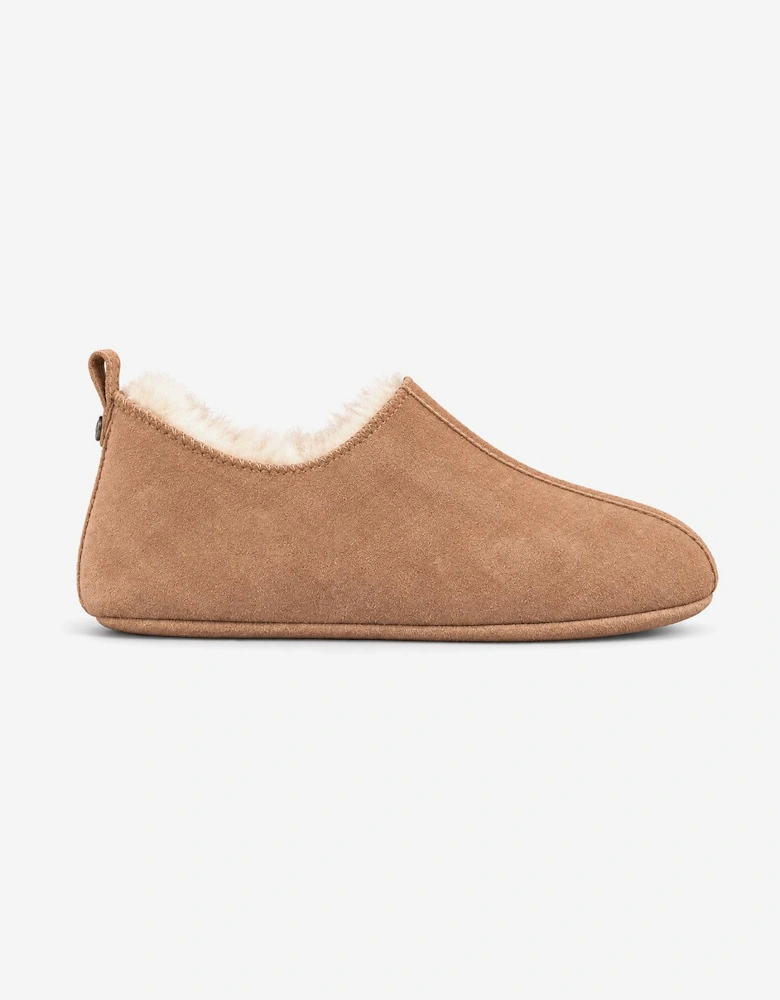 HOS Sheepskin PIXIE Womens Full Slippers Chestnut