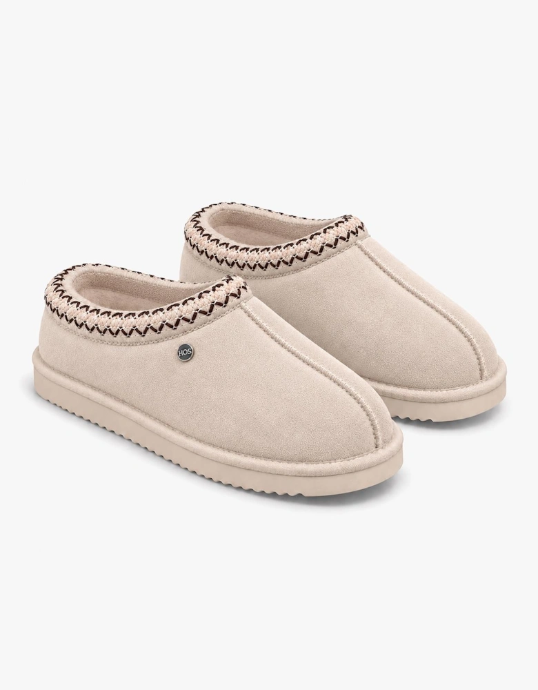 HOS Sheepskin BELLA Womens Mules Stone