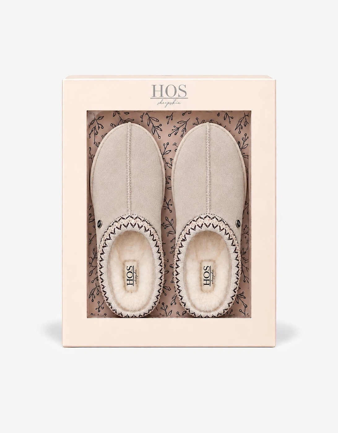 HOS Sheepskin BELLA Womens Mules Stone