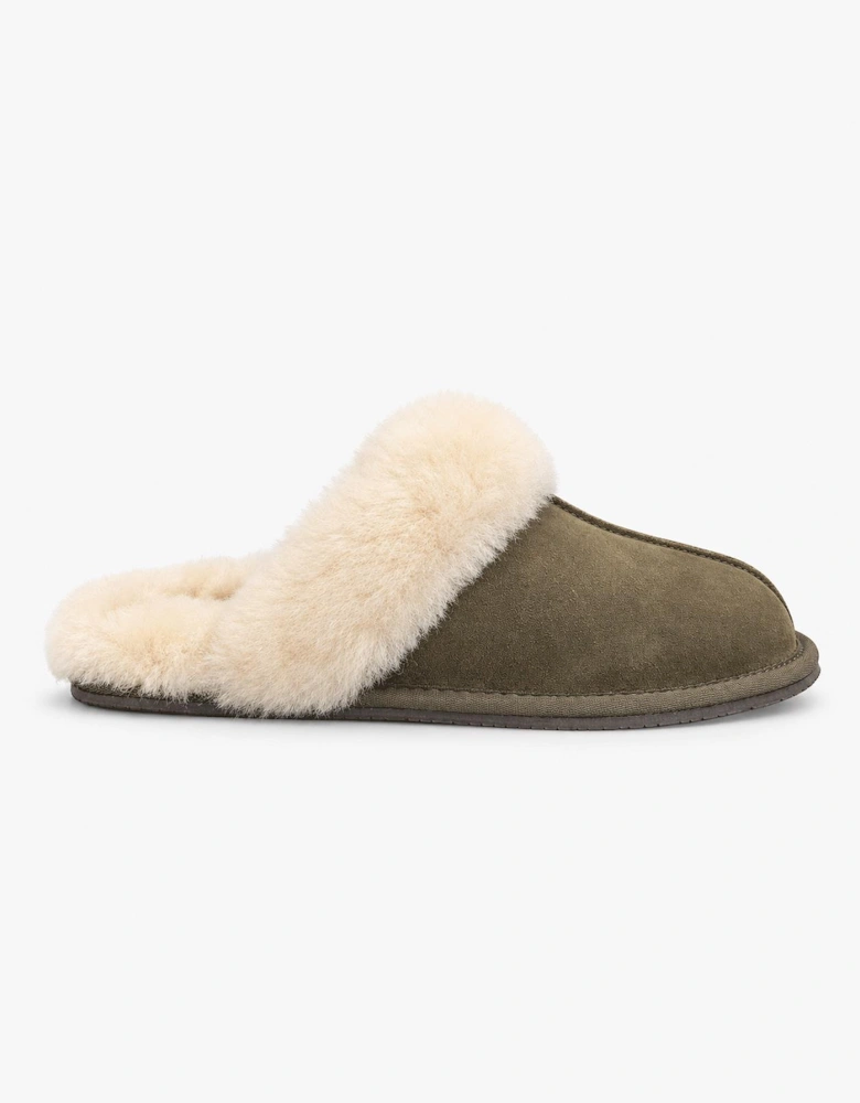 HOS Sheepskin AYLA Womens Mules Olive