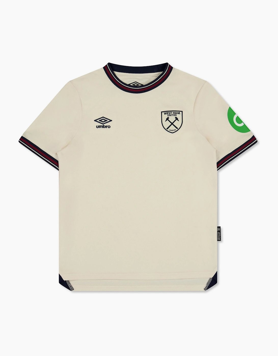 WHU Junior Crew Neck Short Sleeve Jersey T-Shirt