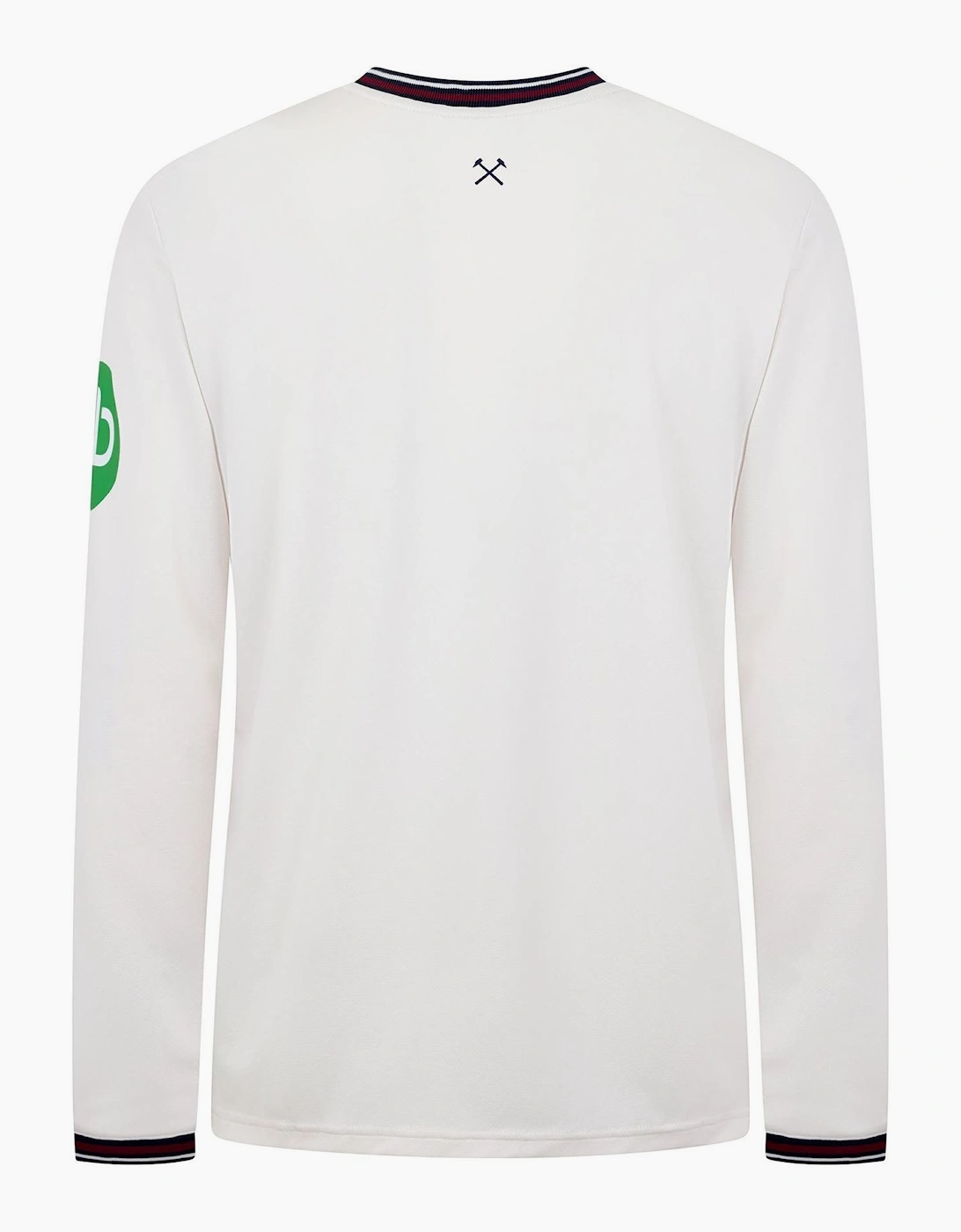Wordmark Crew Neck Ribbed Collar Long Sleeve Jersey T-Shirt