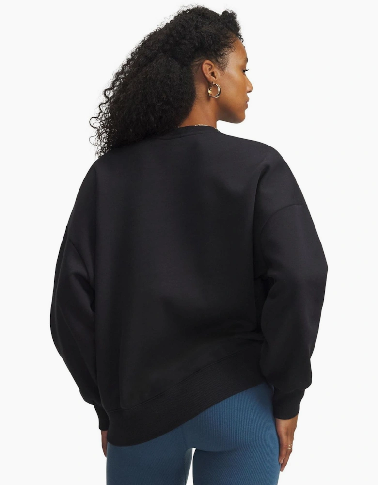 UA Rival Printed Logo Crew Neck Oversized Sweatshirt