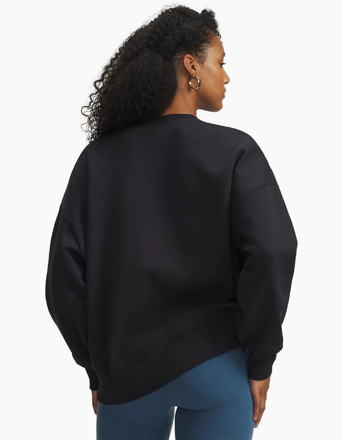 UA Rival Printed Logo Crew Neck Oversized Sweatshirt