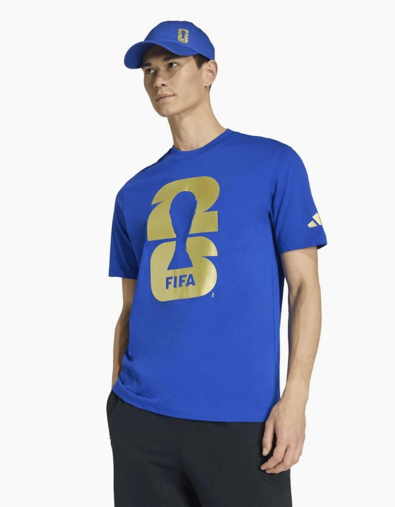 Wordmark Printed Logo Crew Neck Short Sleeve Competition T-Shirt