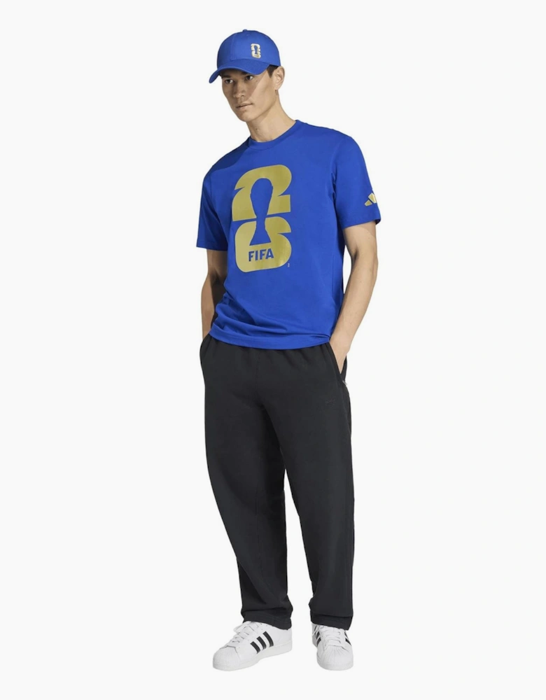 Wordmark Printed Logo Crew Neck Short Sleeve Competition T-Shirt