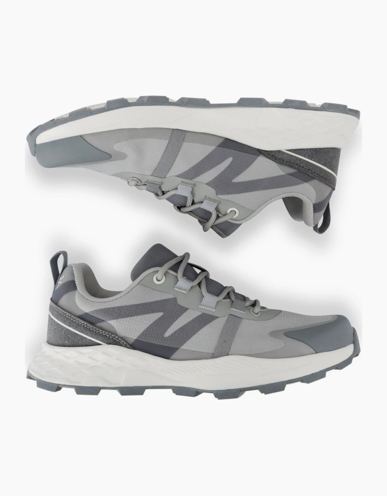 Lace-Up Walking Shoes with Built-In Heel