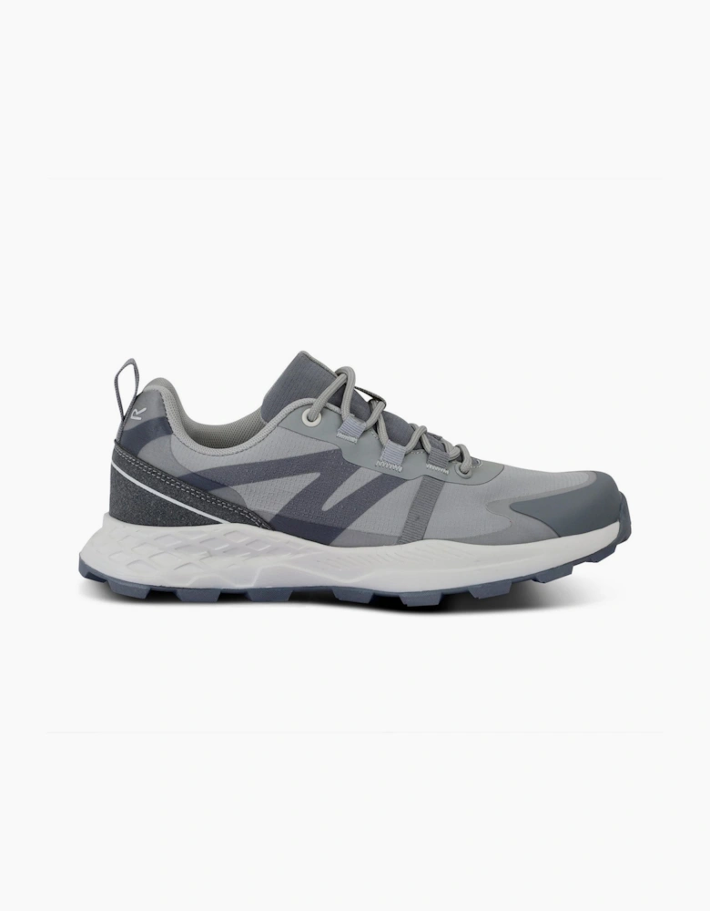 Lace-Up Walking Shoes with Built-In Heel