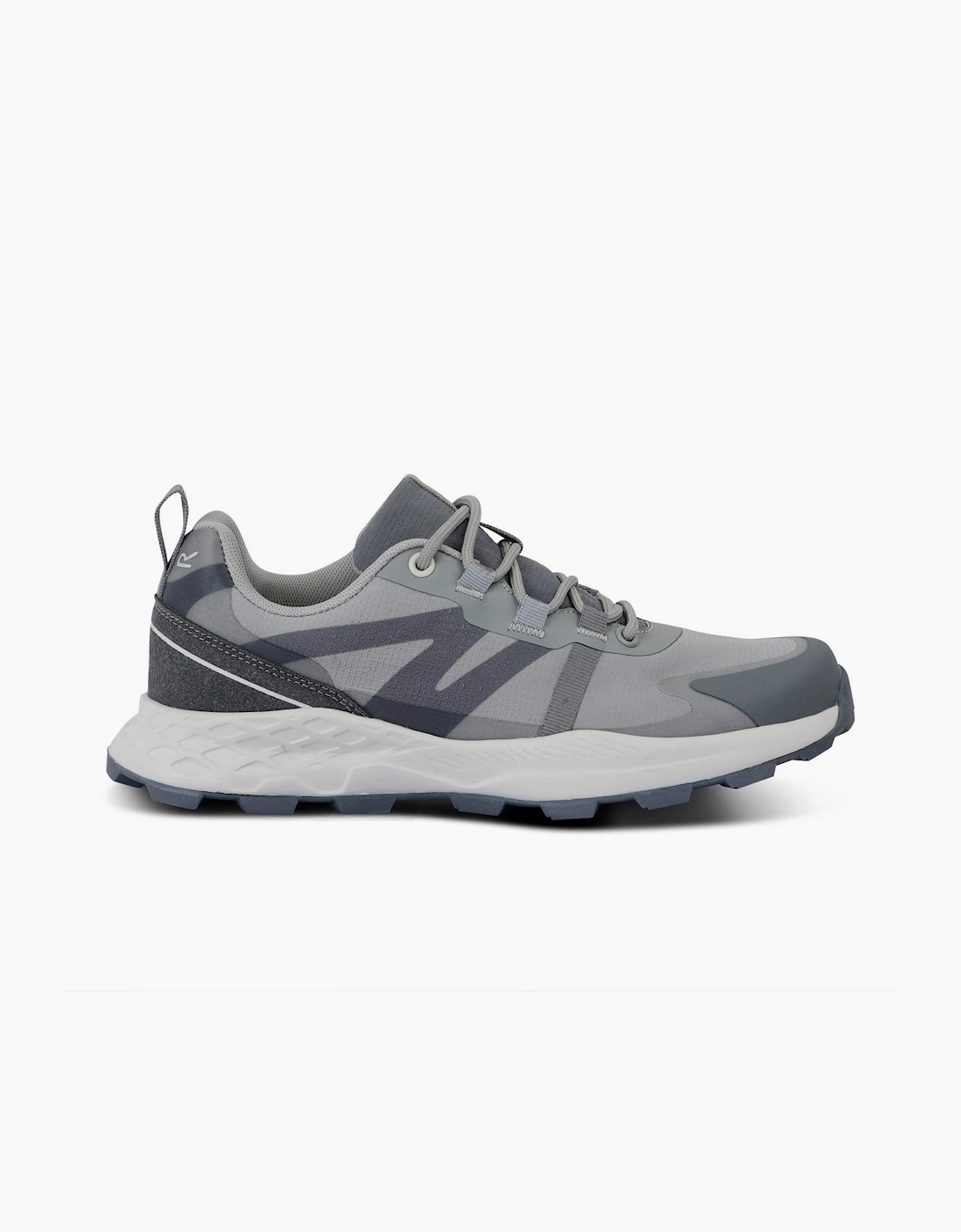 Lace-Up Walking Shoes with Built-In Heel