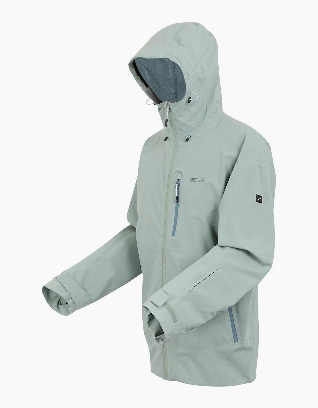 Okara Hooded Rain Jacket with Zipped Chest Pocket