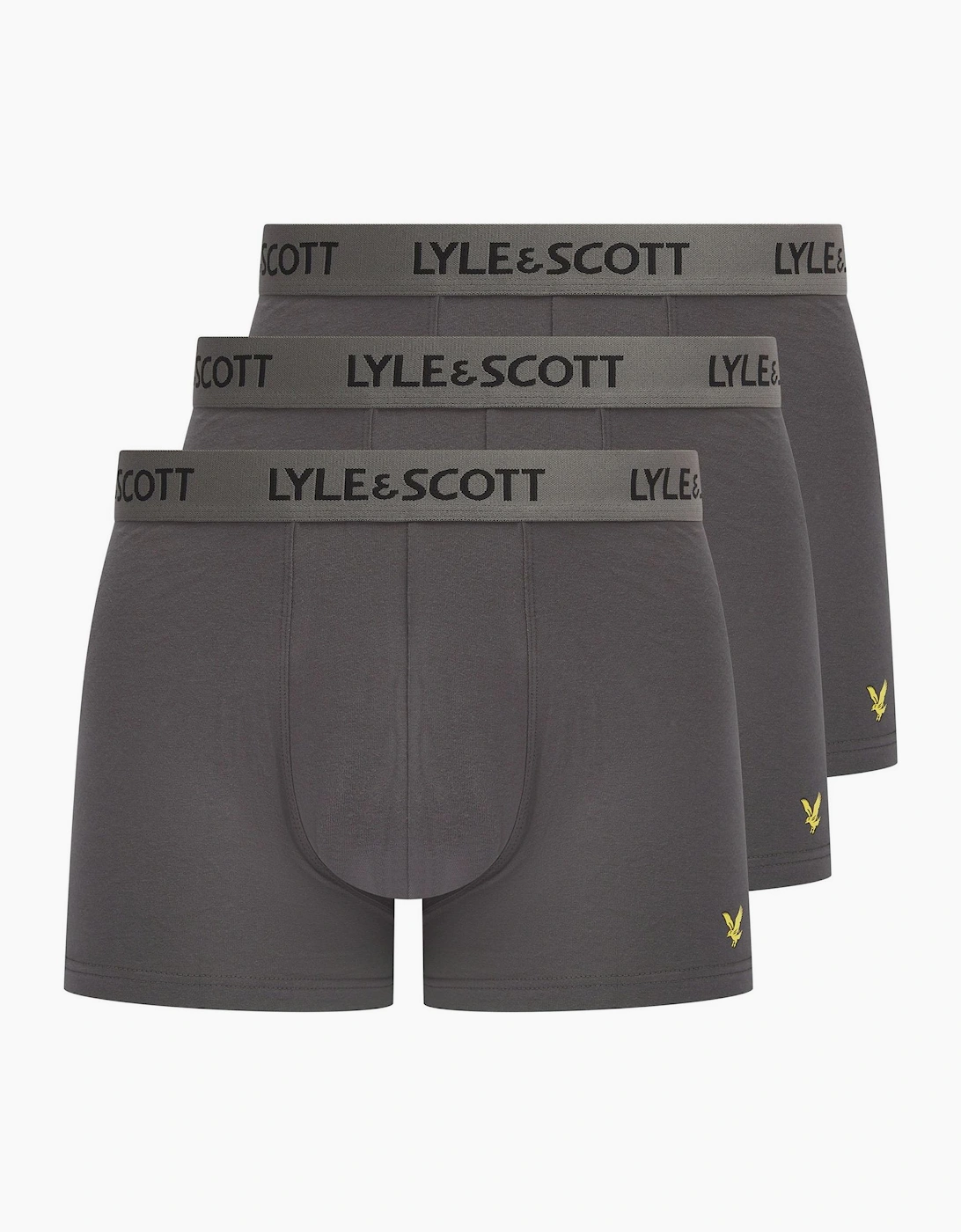3 Pack Plain Design Trunck with Logo