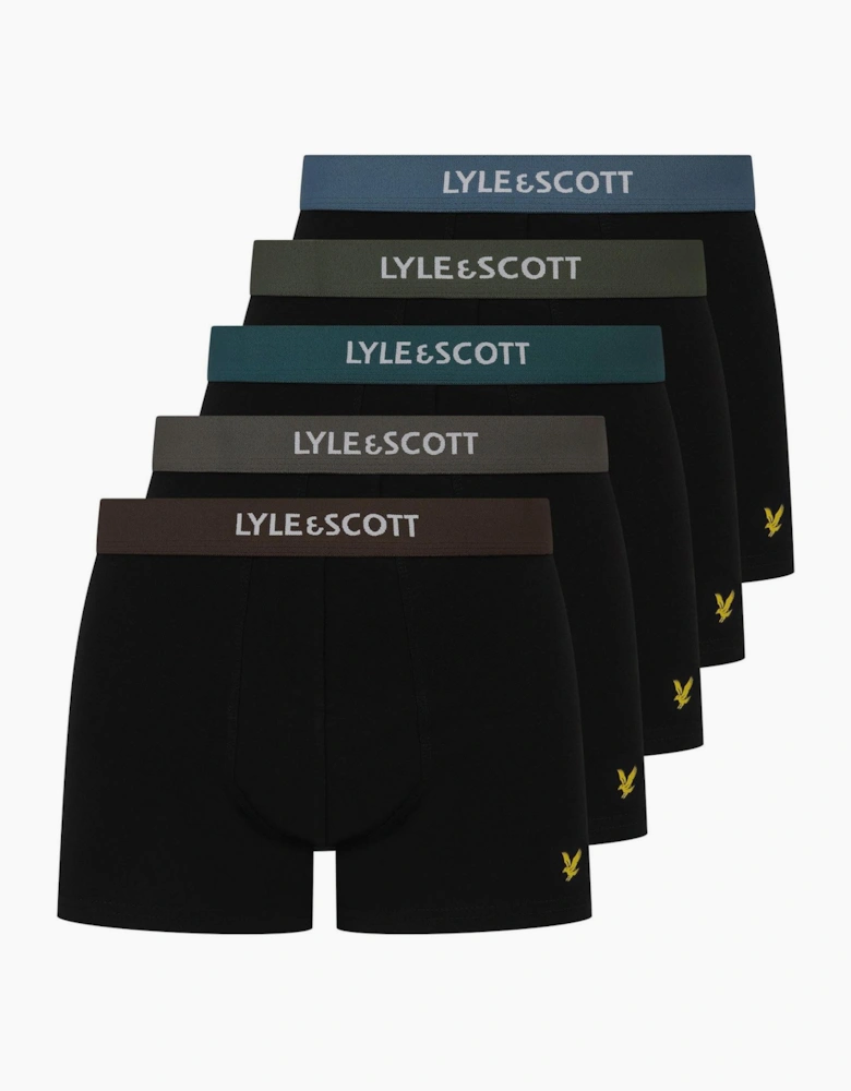 5 Pack Plain Design Trunks with Logo